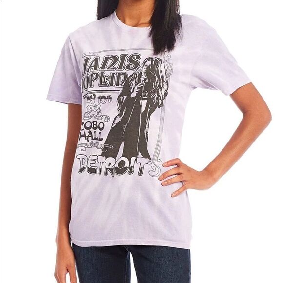 Junk Food Janis Joplin Tie Dye Short Sleeve Graphic Tee - Picture 4 of 5
